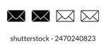 Mail icon set. email icon vector. E-mail icon. Envelope illustration