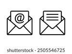 Mail icon set. email icon vector. E-mail icon