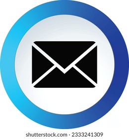 Mail icon set. email icon vector. E-mail icon. Envelope illustration