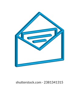 Conjunto de iconos de correo. vector de icono de correo electrónico. Icono de correo electrónico. Ilustración de sobres