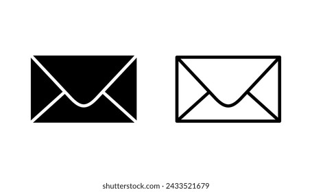 Mail icon set. email icon vector. E-mail icon. Envelope illustration