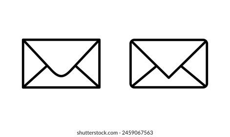 Mail icon set. email icon vector. E-mail icon. Envelope illustration