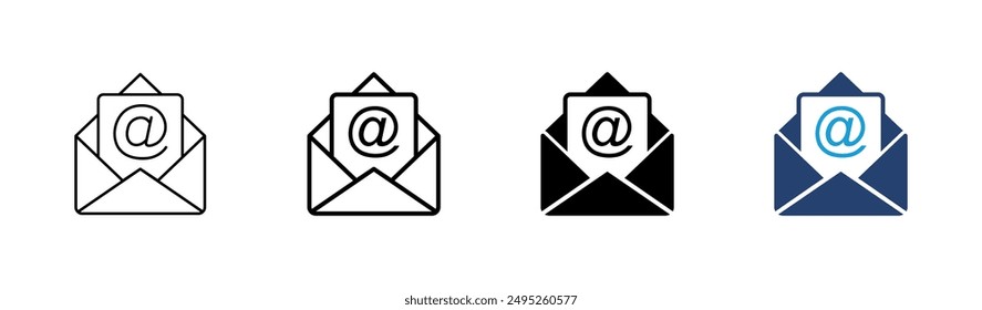 E-Mail-Symbolsatz. E-Mail-Symbol-Vektorgrafik. E-Mail-Symbol. Umschlagabbildung