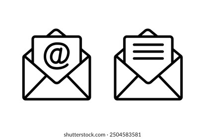 Mail icon set. email icon vector. E-mail icon