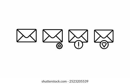 Mail icon set. Email icon vector. Email icon. Envelope. Envelope mail icon set. Newsletter web buttons. Close email letter.