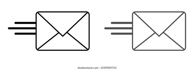 Ícone de email definido. ícone de email vetor. Ícone de email. Ilustração do envelope. Ilustração vetorial .