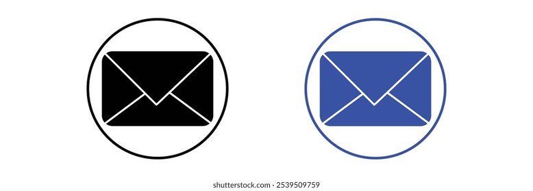 Ícone de email definido. ícone de email vetor. Ícone de email. Ilustração do envelope. Ilustração vetorial .