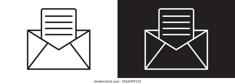 Mail icon set. email icon vector. E-mail icon. Envelope illustration