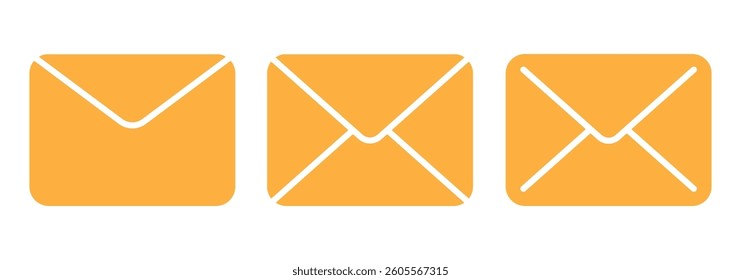 Mail icon set. email icon vector. E-mail icon. Envelope illustration. EPS 10.