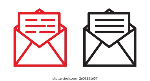 Mail icon set. email icon vector. E-mail icon. Envelope illustration
