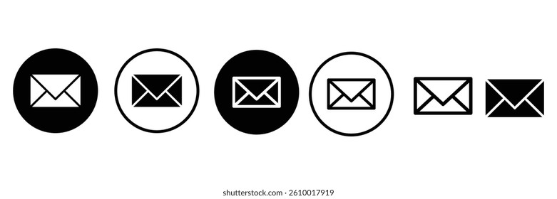 Mail icon set email icon vector or letter envelope E-mail icon. Envelope illustration.