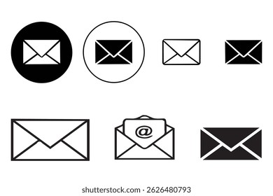 Ícone de email definido. ícone de email vetor. Ícone de email. Ilustração do envelope