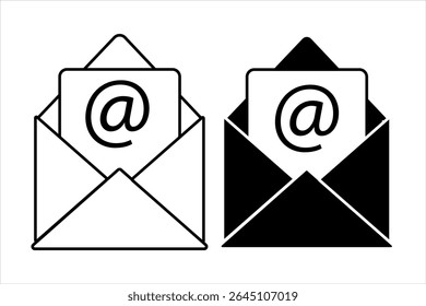 Ícone de email definido. ícone de email vetor. Ícone de email.