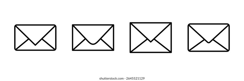 Ícone de email definido. ícone de email vetor. Ícone de email. Ilustração do envelope