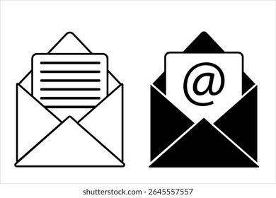Ícone de email definido. ícone de email vetor. Ícone de email.
