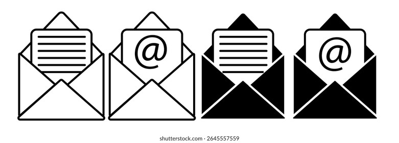 Ícone de email definido. ícone de email vetor. Ícone de email.