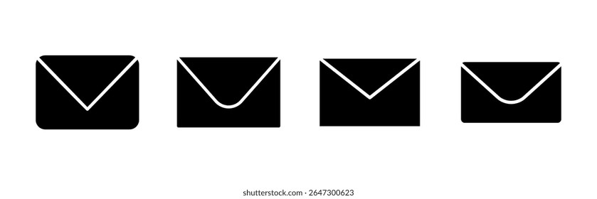 Ícone de email definido. ícone de email vetor. Ícone de email. Ilustração do envelope