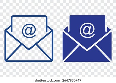 Ícone de email definido. ícone de email vetor. Ícone de email. Ilustração do envelope