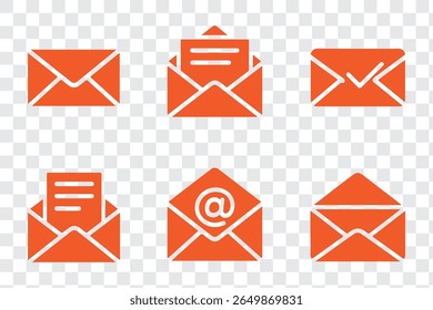 Mail icon set. email  vector. . Envelope illustration. Envelope icon, Mail icon vector for web, computer and mobile app