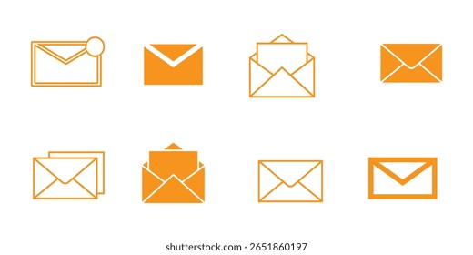 Ícone de email definido. ícone de email vetor. Ícone de email. Ilustração do envelope