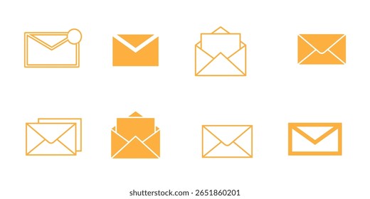 Ícone de email definido. ícone de email vetor. Ícone de email. Ilustração do envelope