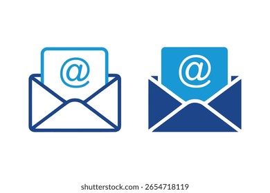 Mail icon set. email icon vector illustration