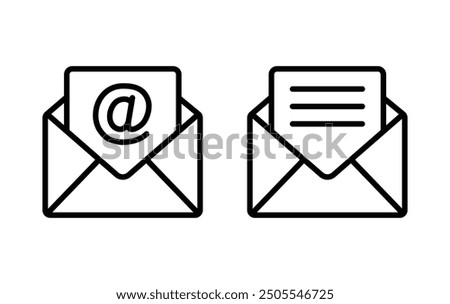 Mail icon set. email icon vector. E-mail icon