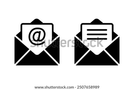 Mail icon set. email icon vector. E-mail icon