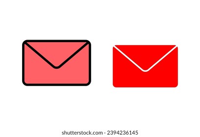 Mail icon set illustration. email sign and symbol. E-mail icon. Envelope icon