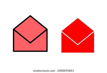 Mail icon set illustration. email sign and symbol. E-mail icon. Envelope icon
