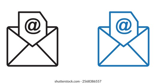Mail icon set illustration. email sign and symbol. Email icon. Envelope icon design eps 10 