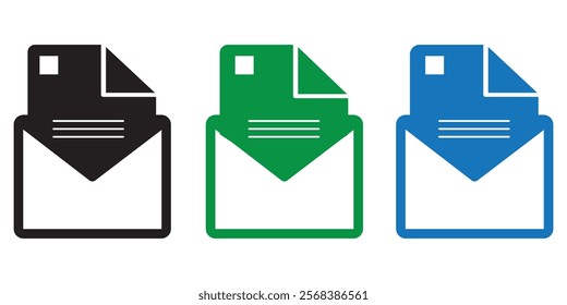 Mail icon set illustration. email sign and symbol. Email icon. Envelope icon design eps 10 