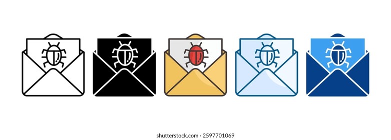Mail Icon Set Multiple Style Collection