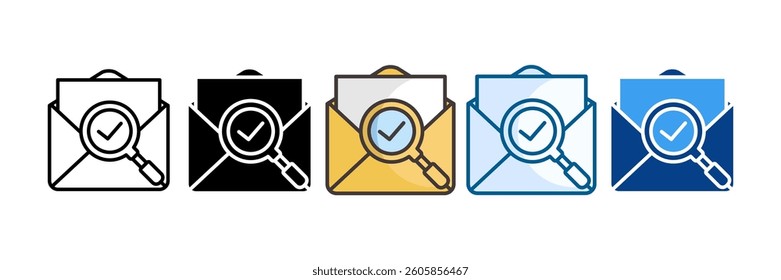 Mail Icon Set Multiple Style Collection