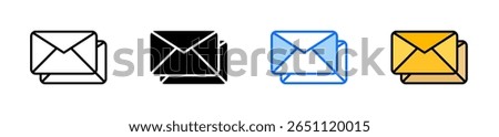 Mail Icon Set Multiple Style Collection