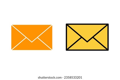 Mail-Icon-Set für Web- und mobile App. E-Mail-Zeichen und -Symbol. E-Mail-Symbol Envelope-Symbol