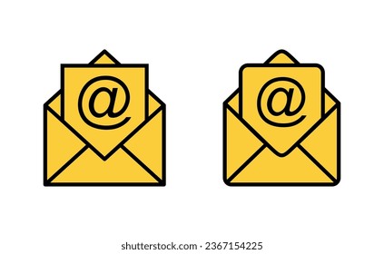 Mail icon set tor for web and mobile app. email sign and symbol. E-mail icon. Envelope icon