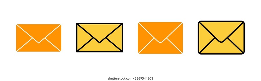 Mail icon set tor for web and mobile app. email sign and symbol. E-mail icon. Envelope icon