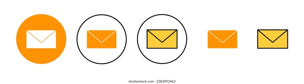 Mail icon set tor for web and mobile app. email sign and symbol. E-mail icon. Envelope icon