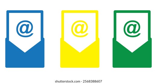 Mail icon set tor for web and mobile app. email sign and symbol. Envelope icon design eps 10 