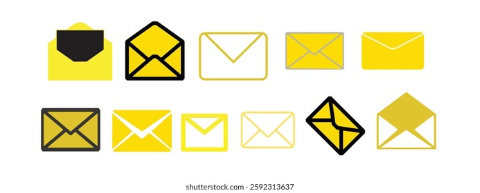 Mail icon set tor for web and mobile app. email sign and symbol. E-mail icon. Envelope icon