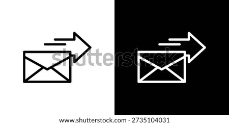 Mail Icon Sheet Multiple Style Collection Isolated Vector