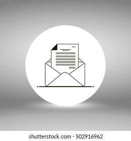 mail icon. mail sign