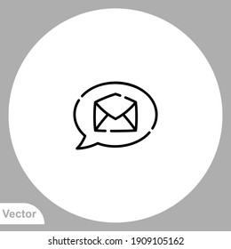 Mail icon sign vector,Symbol, logo illustration for web and mobile