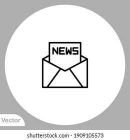 Mail icon sign vector,Symbol, logo illustration for web and mobile
