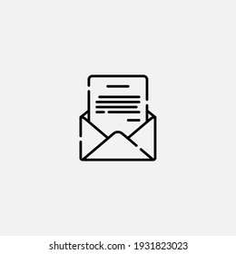 Mail icon sign vector,Symbol, logo illustration for web and mobile
