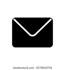 mail icon, simple flat style, illustration, logo sign symbol pictogram template, for ui or ux isolated on white for mobile app, editable	