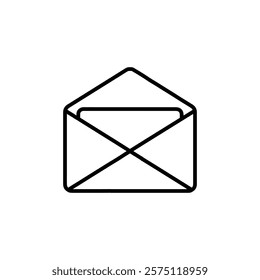 mail icon Simple outline illustration