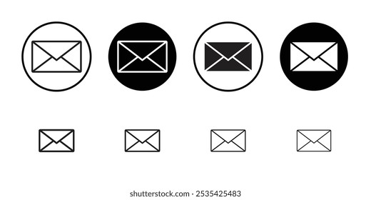 Ícone de email Contorno fino simples