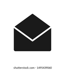 Mail icon in solid style design suitable for website, app, and ui design. Vector illustration with editable stroke and pixel perfect icons on white background. EPS 10
